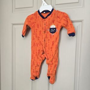 2/$15 Pekkle Button Down Sleeper 6 M
